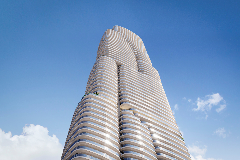 Wonen of investeren in TM Tower: 1–4 slaapkamerappartementen met panoramisch zeezicht.